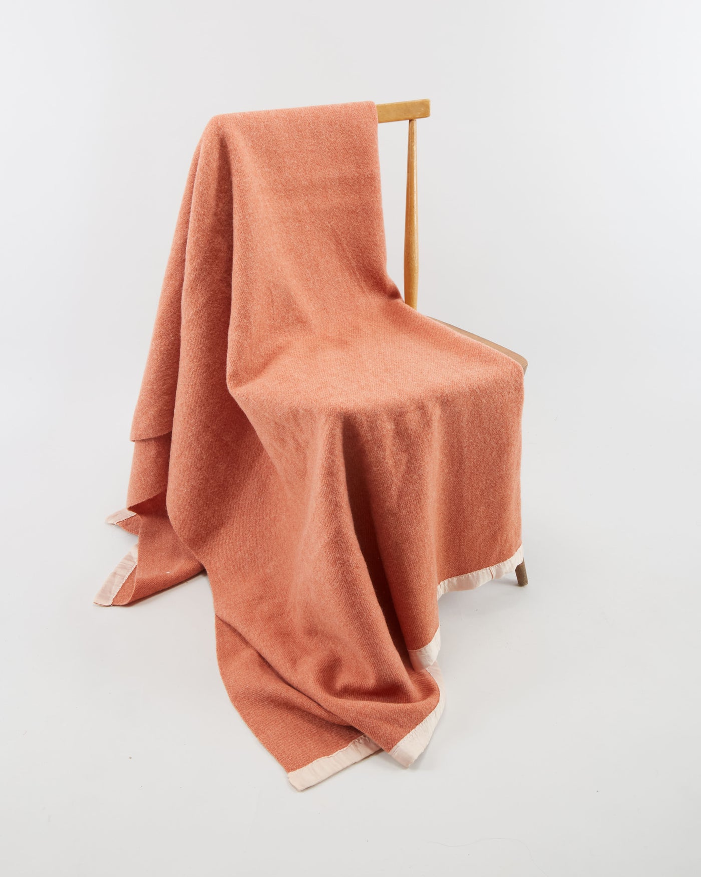 Vintage 1960s Russet Red Wool Blanket