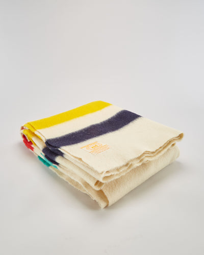 Hudson's Bay Ceam 4 Point Wool Blanket