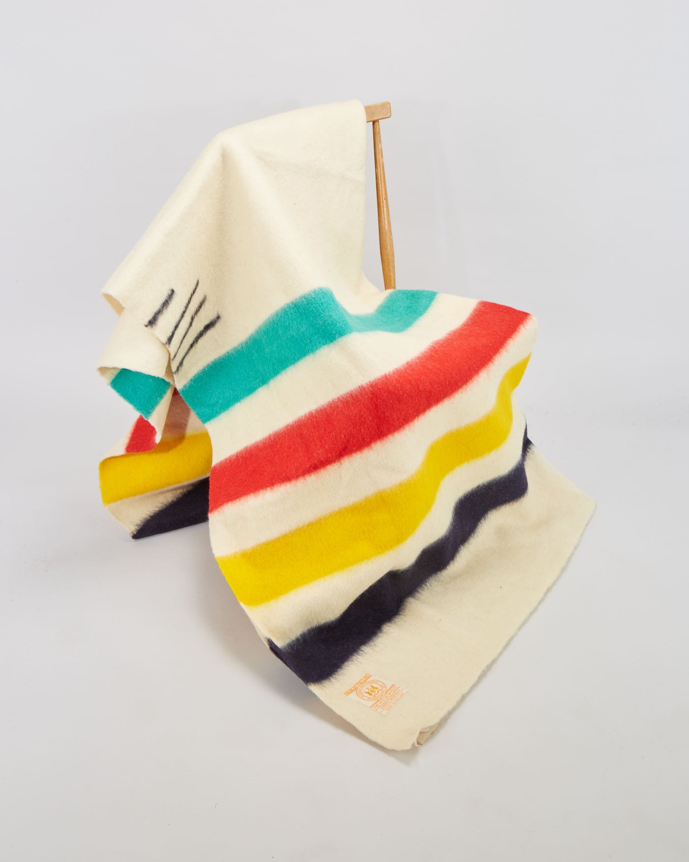 Hudson's Bay Ceam 4 Point Wool Blanket