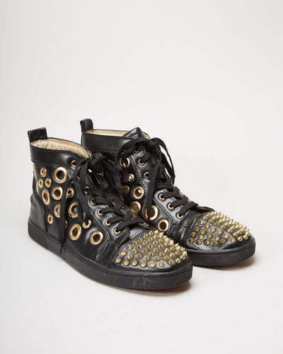 Christian Louboutin Black Leather Shoes - UK 8