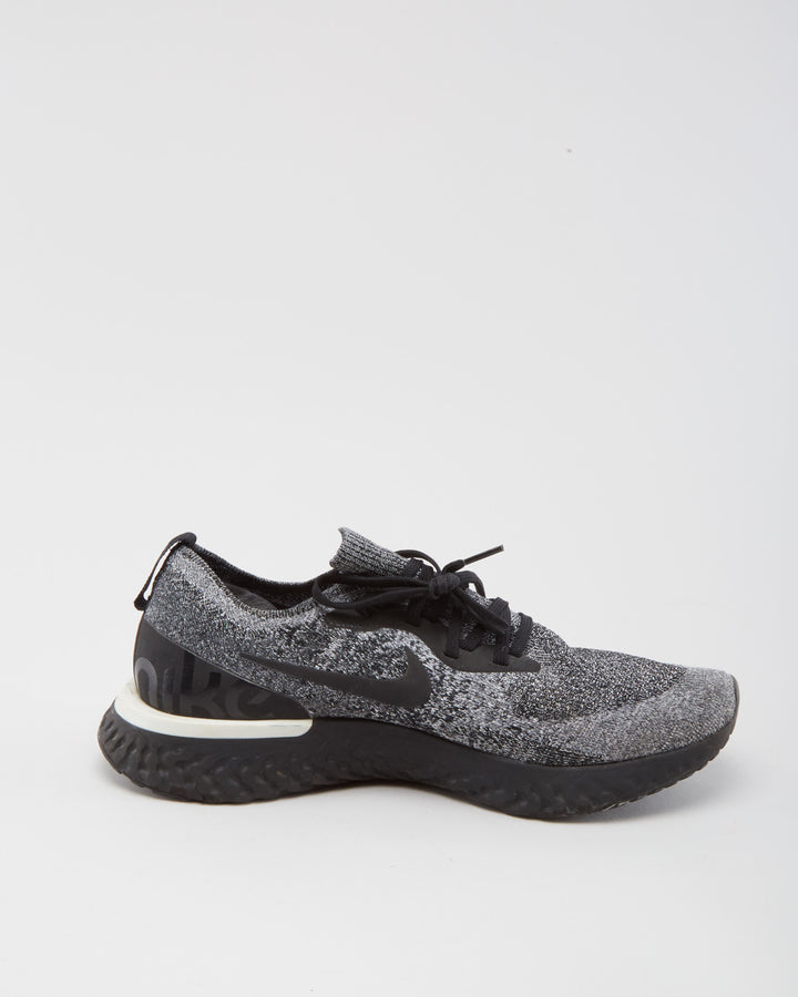 Nike Epic React Flyknit Grey / Black Trainers - UK9.5