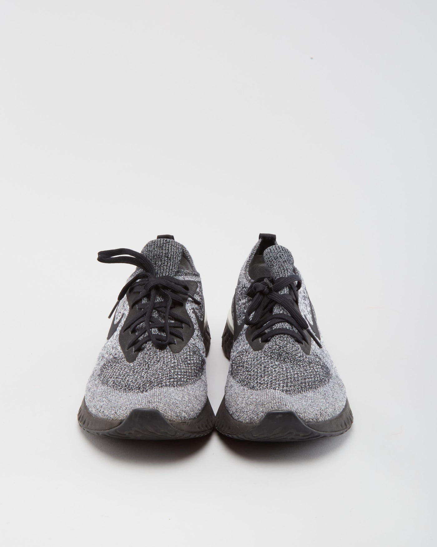 Nike Epic React Flyknit Grey / Black Trainers - UK9.5
