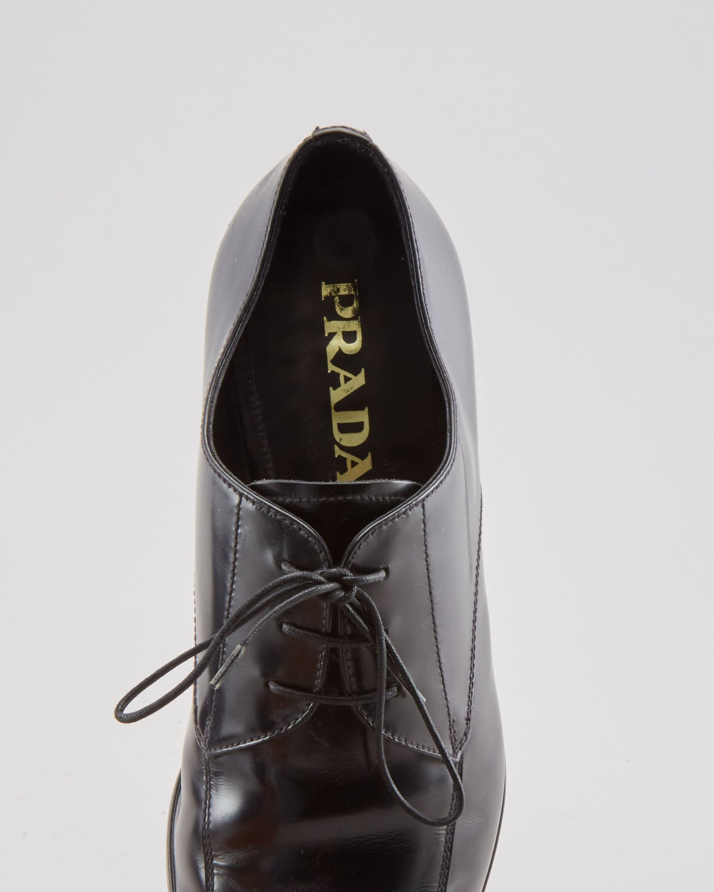 Prada Formal Shoes Black Leather