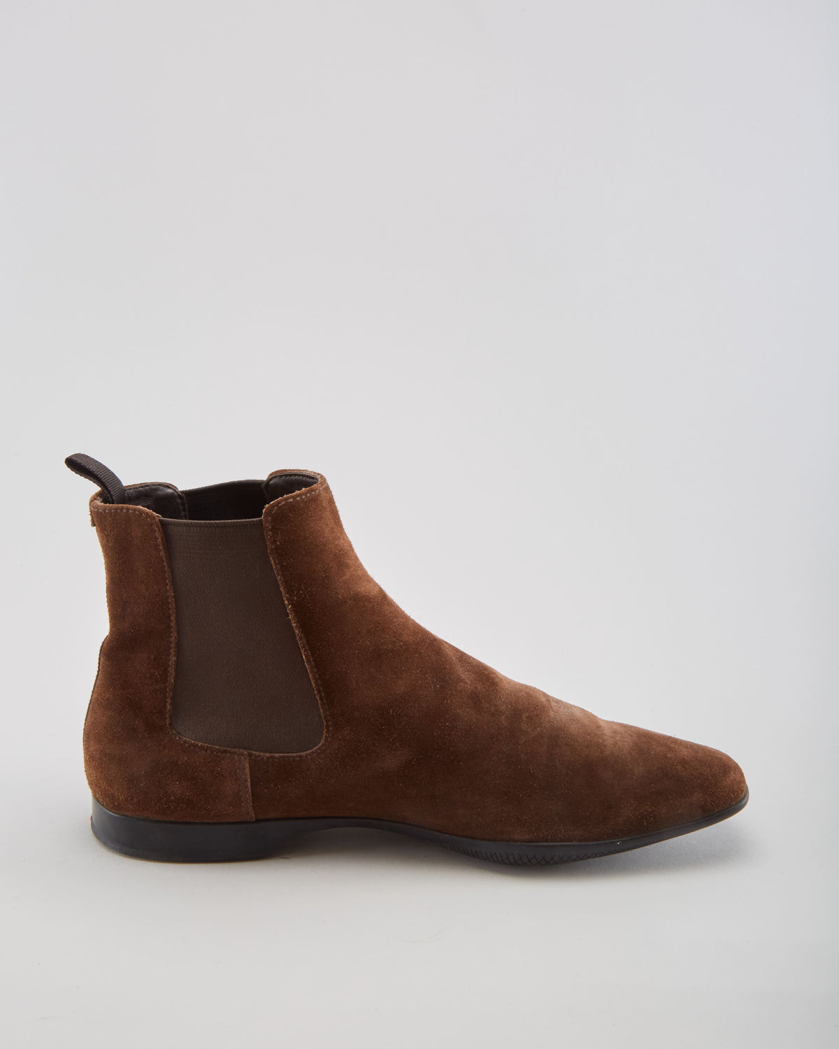 Prada Suede &amp; Leather Brown Boots - Mens UK 6.5