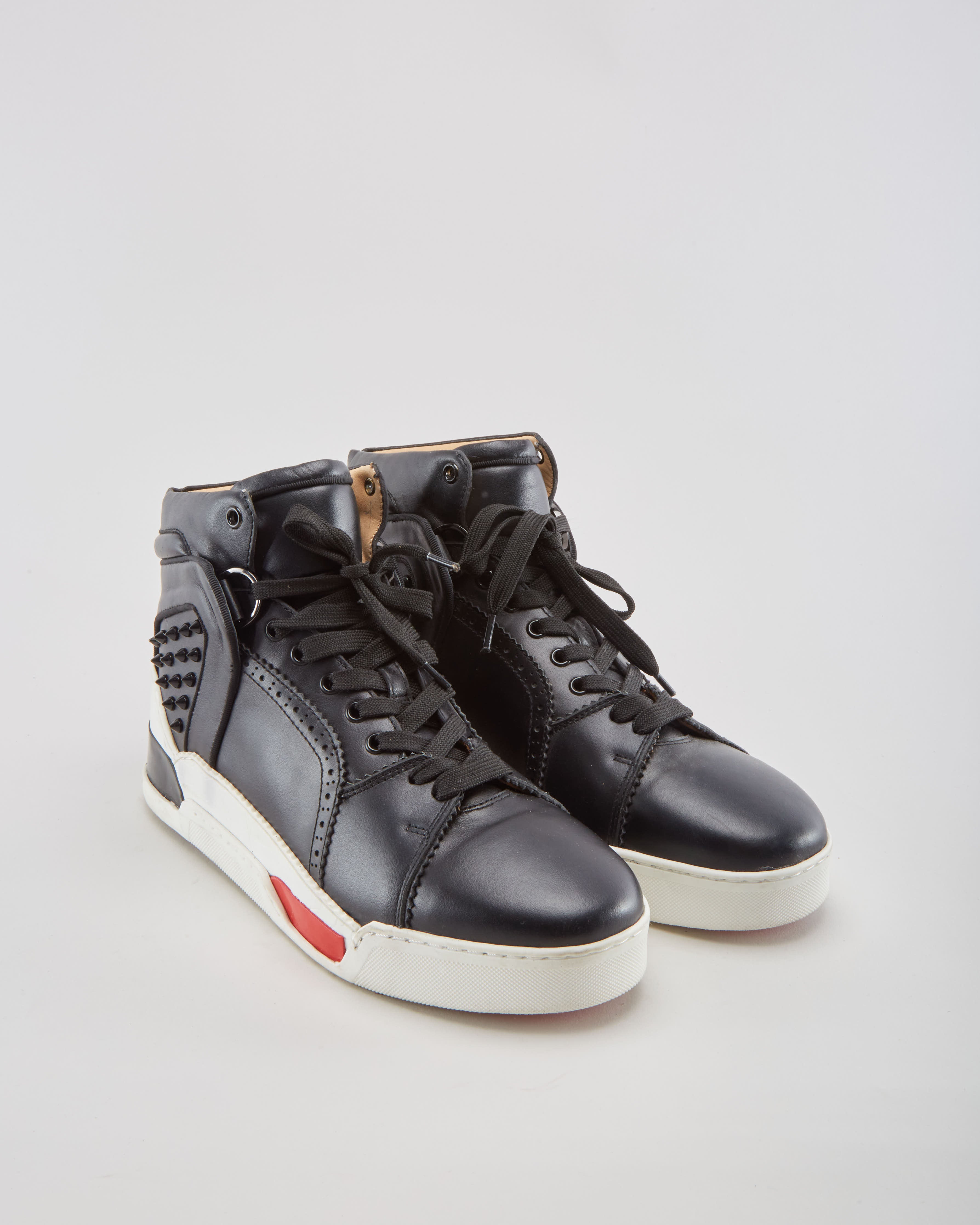 Christian Louboutin Black Leather Shoes - Mens UK 9