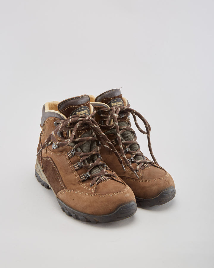 Meindl Hiking Brown Leather Boots - Mens UK 7