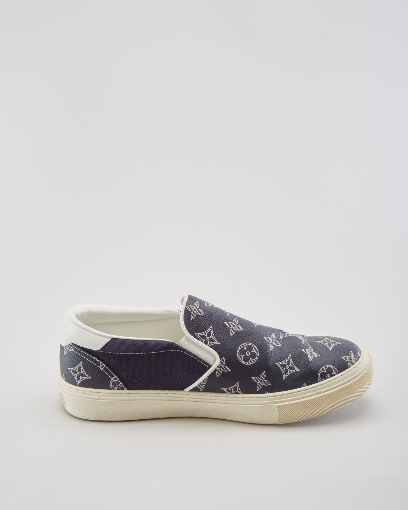 Louis Vuitton LV Trocadero Leather Slip On Shoes - Mens UK 9