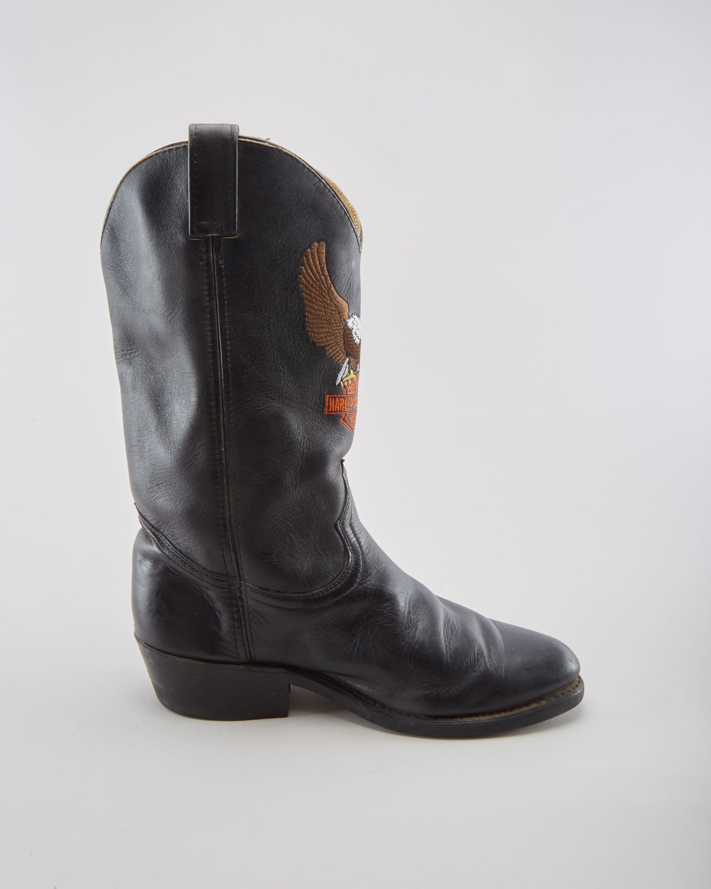 Vintage 90s Harley Davidson Cowboy Boots Mens UK 9.5