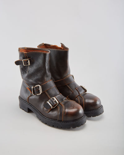 Vintage Stone Ridge Brown Boots - Mens UK 8
