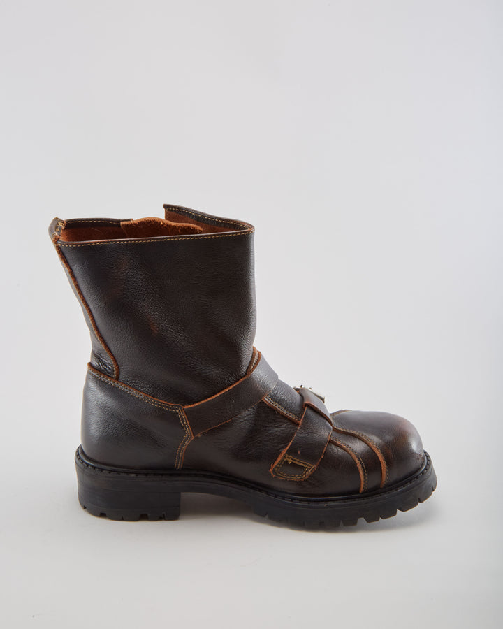Vintage Stone Ridge Brown Boots - Mens UK 8