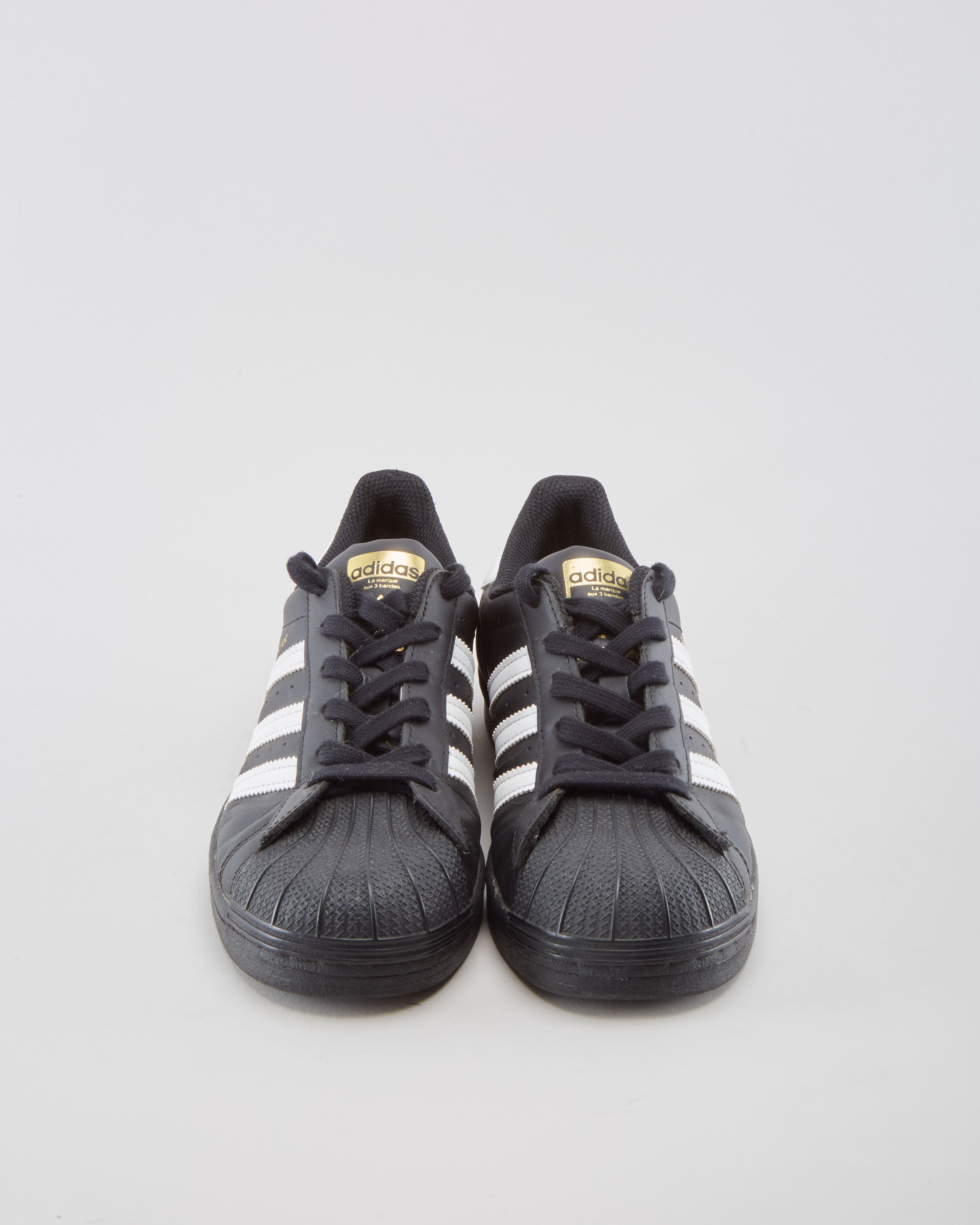 Adidas Superstar Black - Mens UK 5