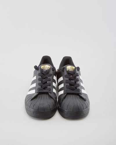 Adidas Superstar Black - Mens UK 5