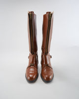 Vintage Brown Riding Boots - Mens UK 9