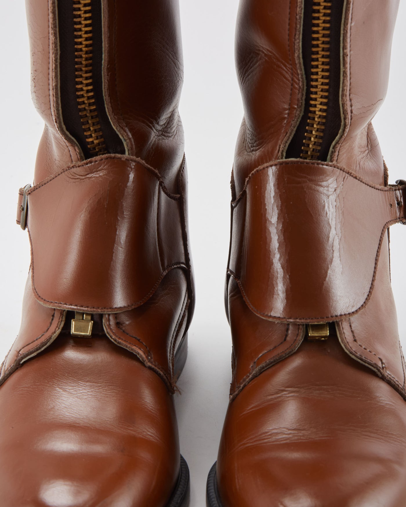 Vintage Brown Riding Boots - Mens UK 9