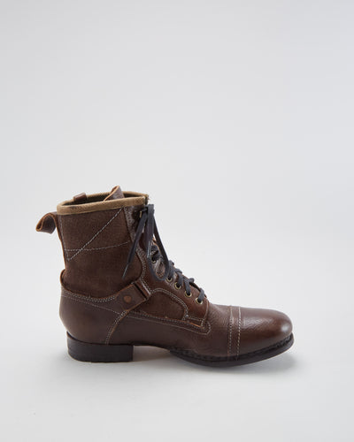 G-Star Raw Brown Biker Boots - Mens UK 9