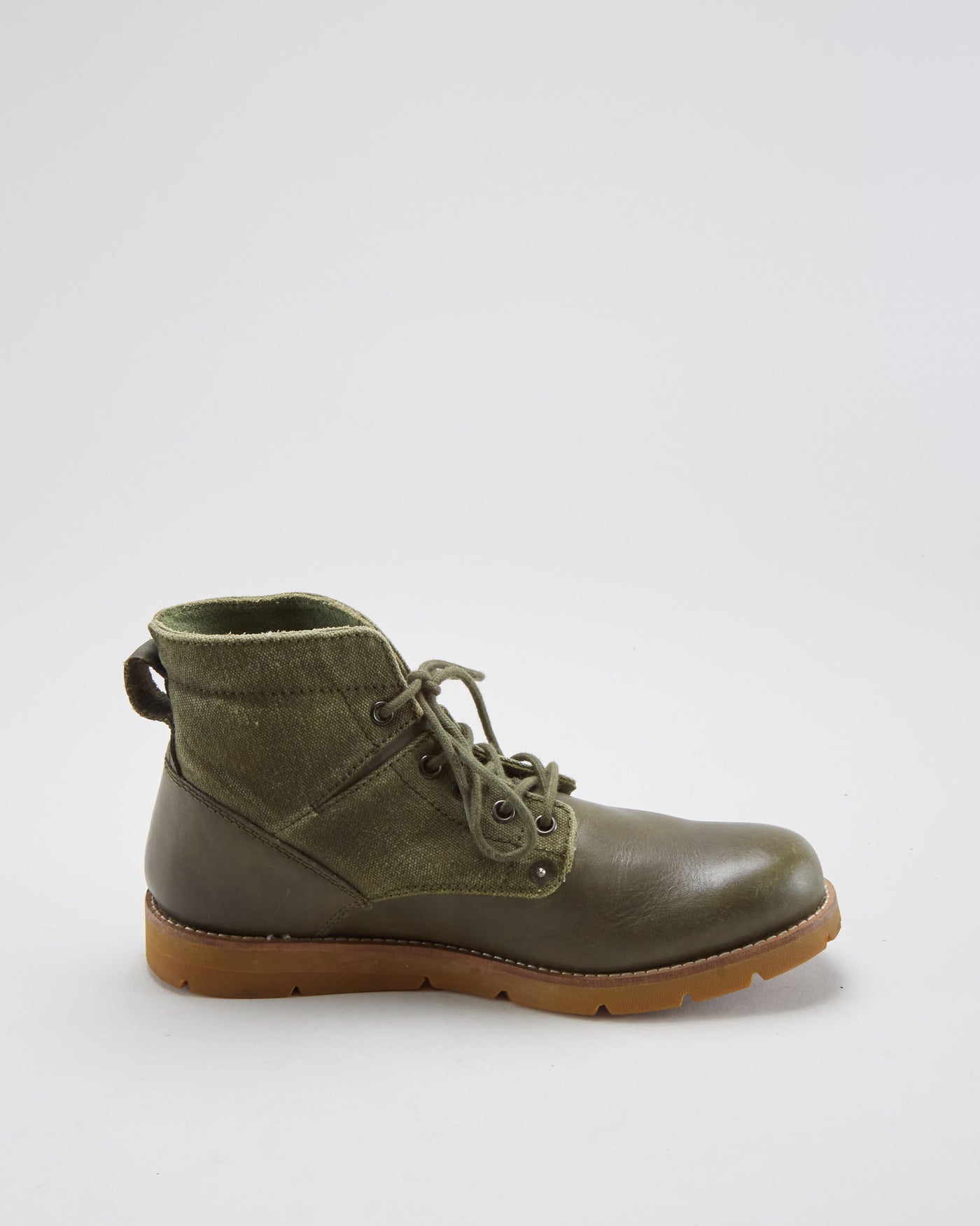 Levi's Leather Green Boots - Mens UK 8.5