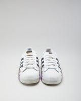 Adidas Rainbow Paint Splatter Superstars - Mens UK 9.5
