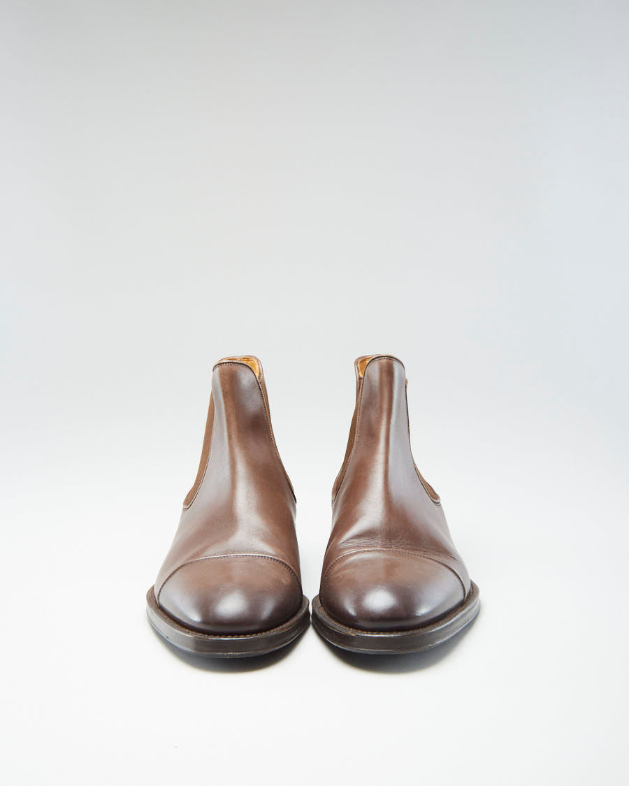 Bally Brown Leather Chelsea Boots - UK 7