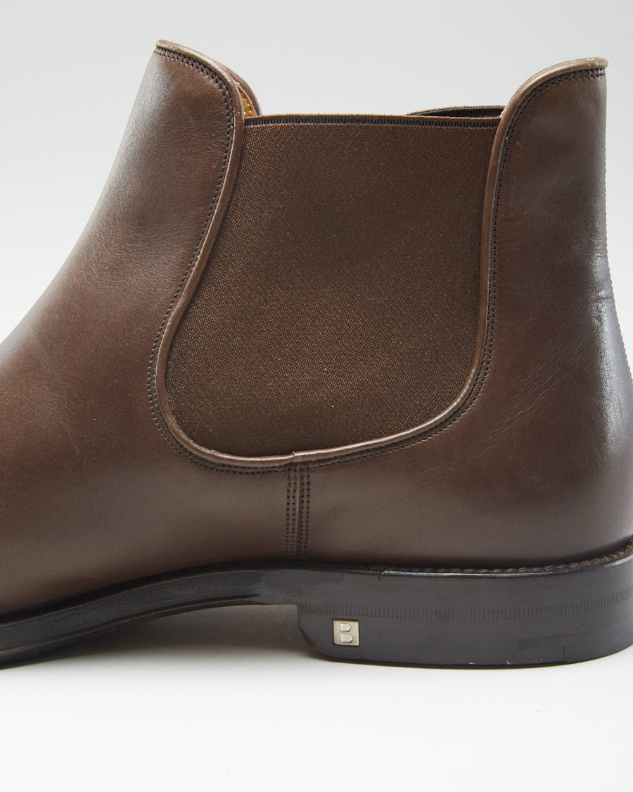 Bally Brown Leather Chelsea Boots - UK 7