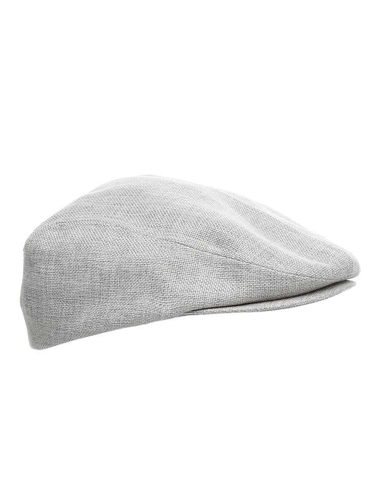Bailey Of Hollywood Grey And White Woven Flatcap - XL