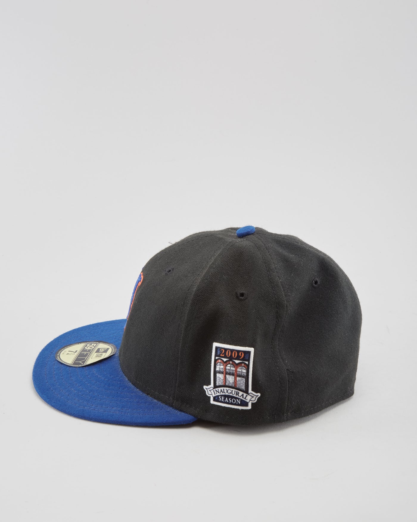 New Era MLB New York Mets Black and Blue Fitted Cap