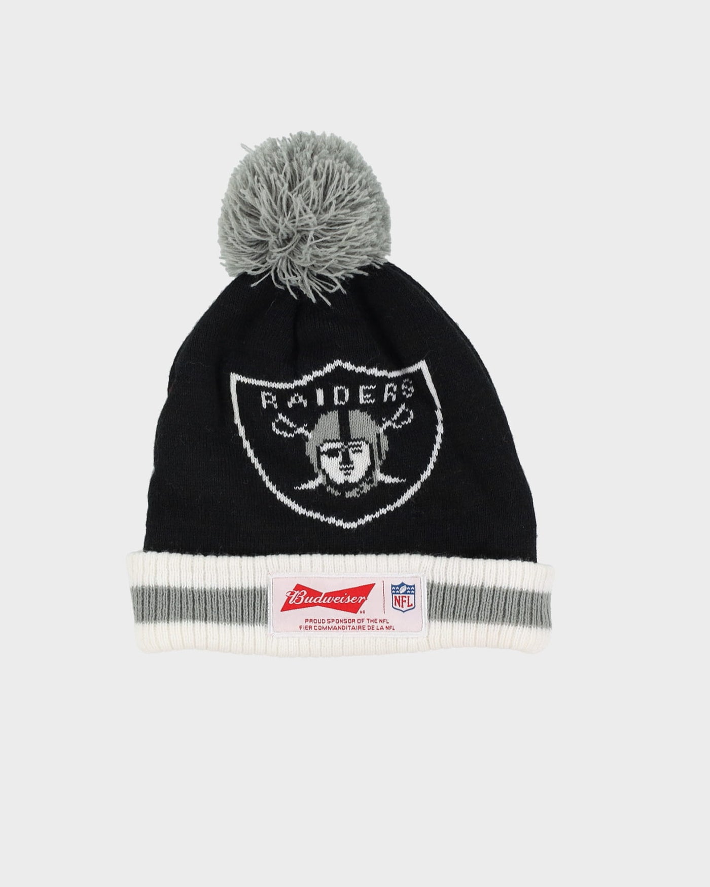 NFL Oakland Raiders Black Chunky Beanie