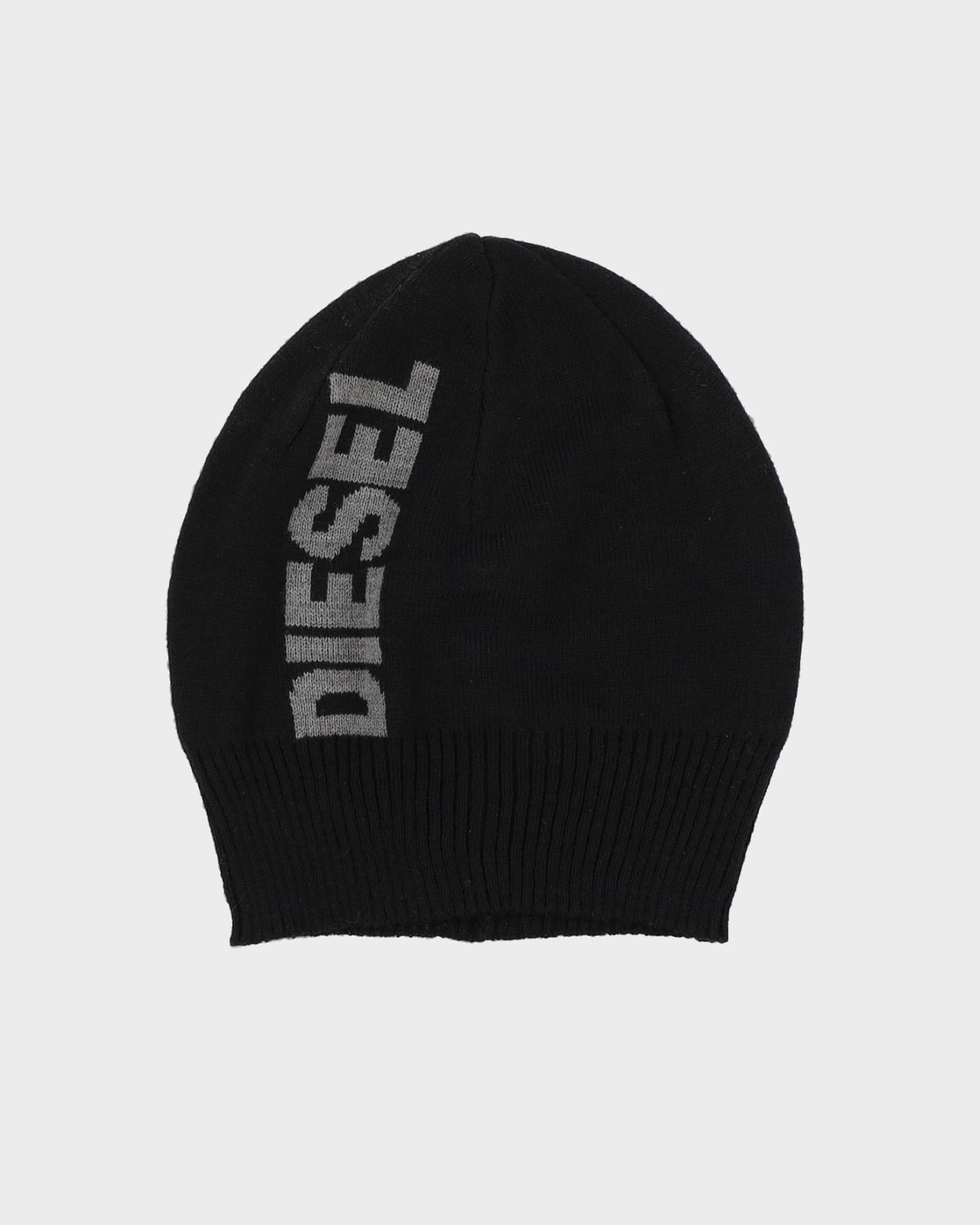 Diesel Black Beanie With Tag
