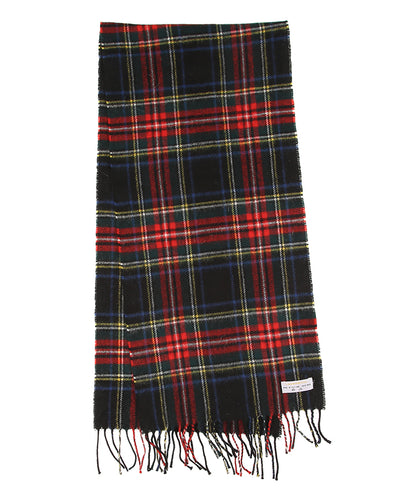 Vintage tartan lambswool scarf