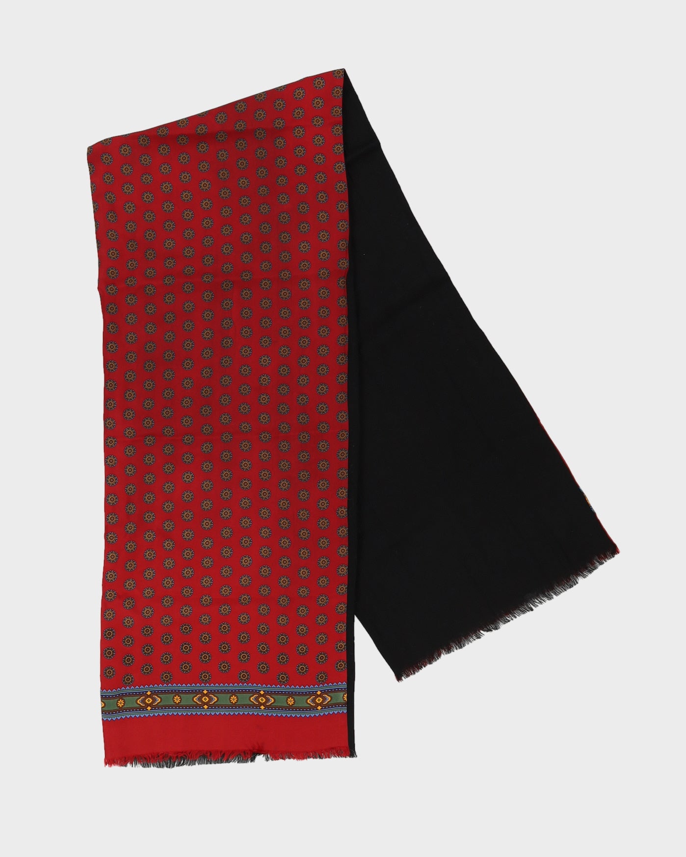 Burgundy patterned dinner scarf