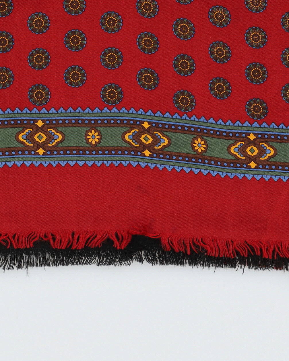 Burgundy patterned dinner scarf