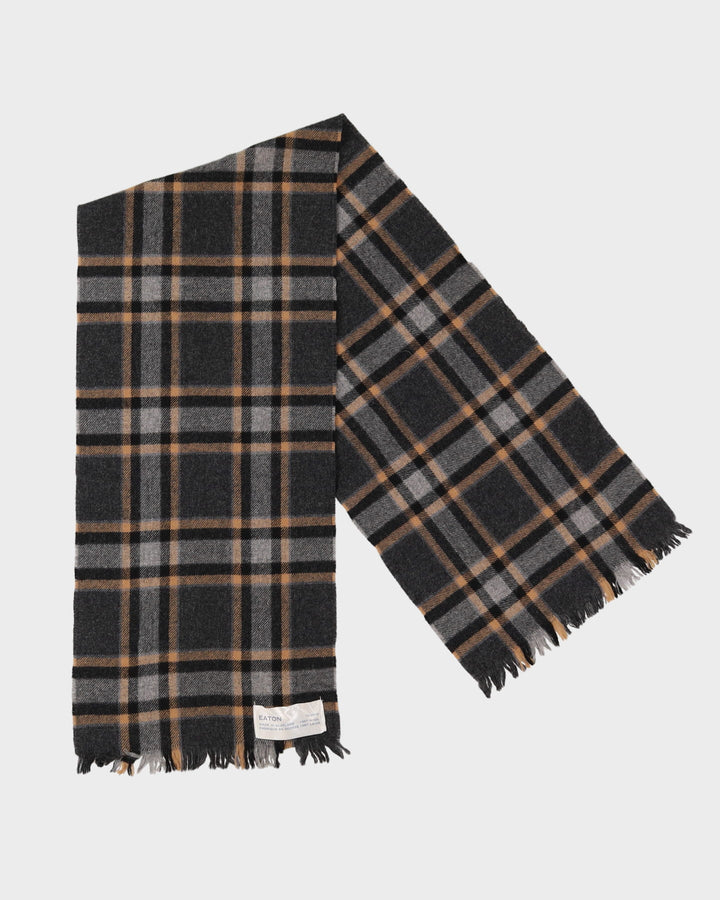 Eaton Made In Scotland Wool Plaid Scarf
