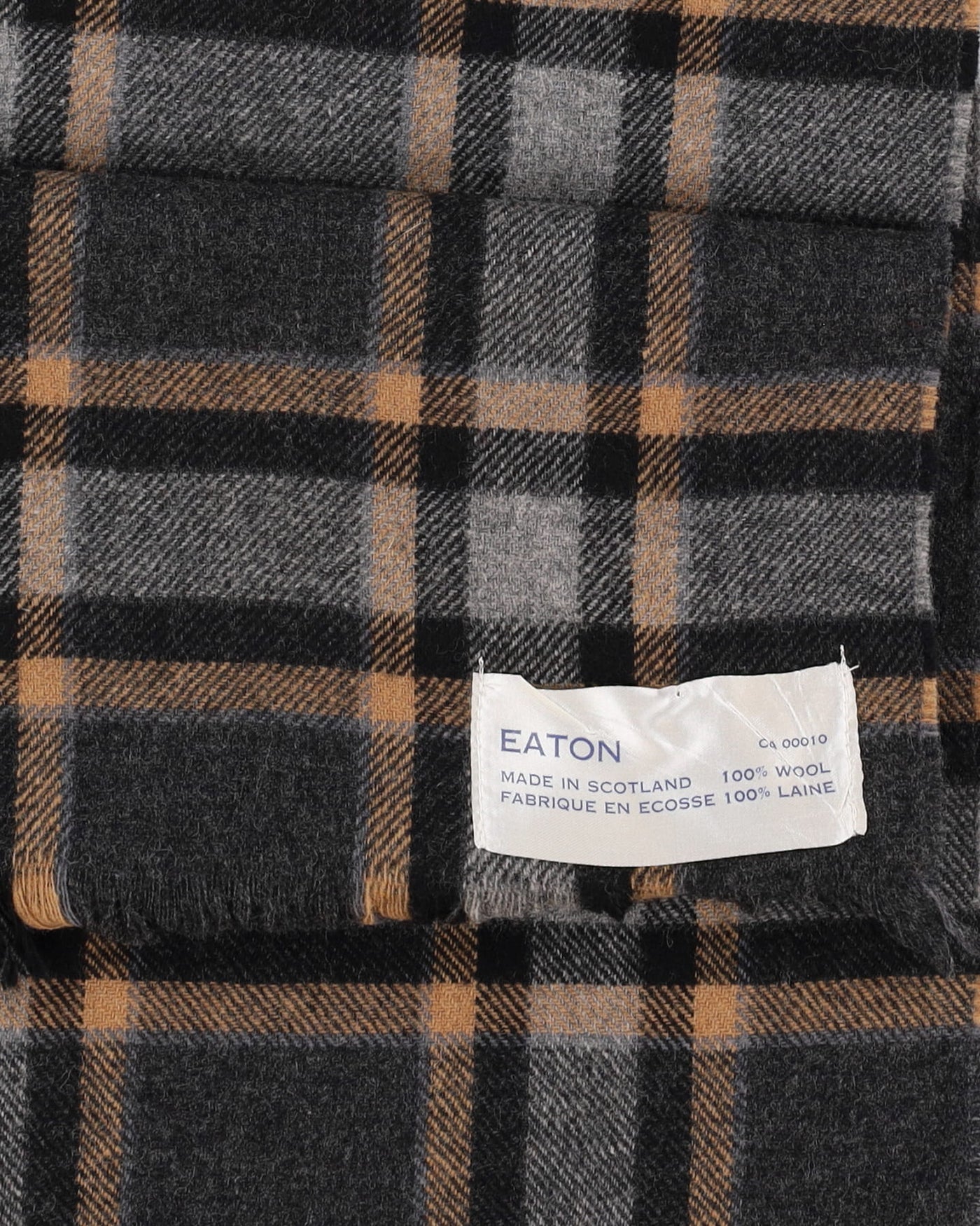 Eaton Made In Scotland Wool Plaid Scarf