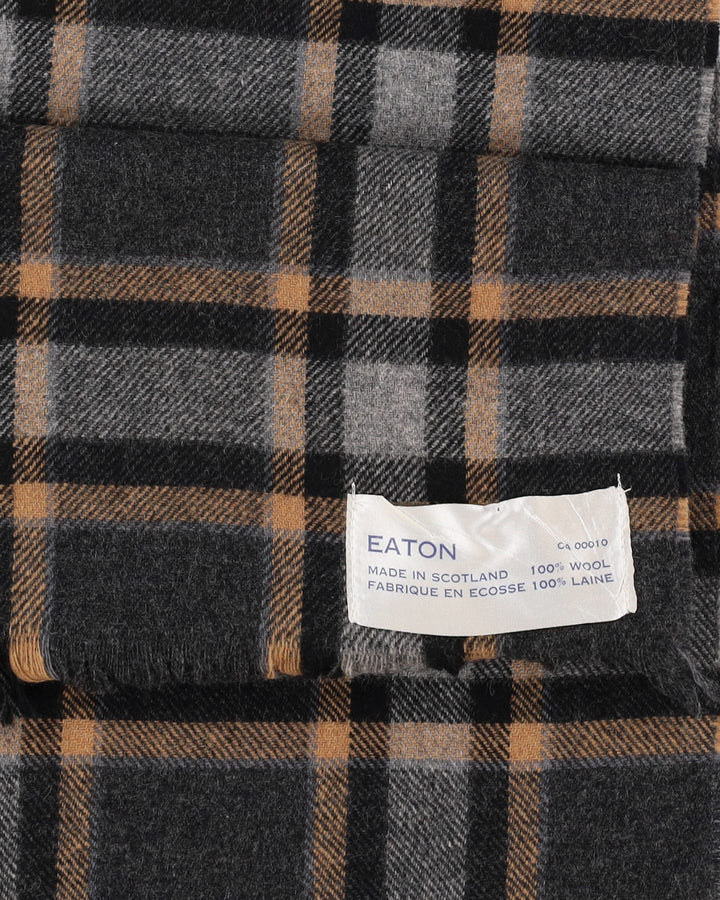 Eaton Made In Scotland Wool Plaid Scarf