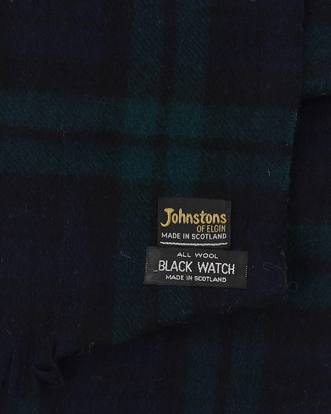 Johnstons Of Elgin Plaid Wool Scarf