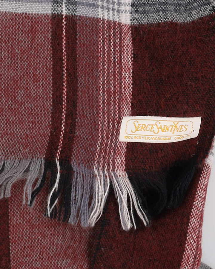 Serge Saint Yves Plaid Scarf
