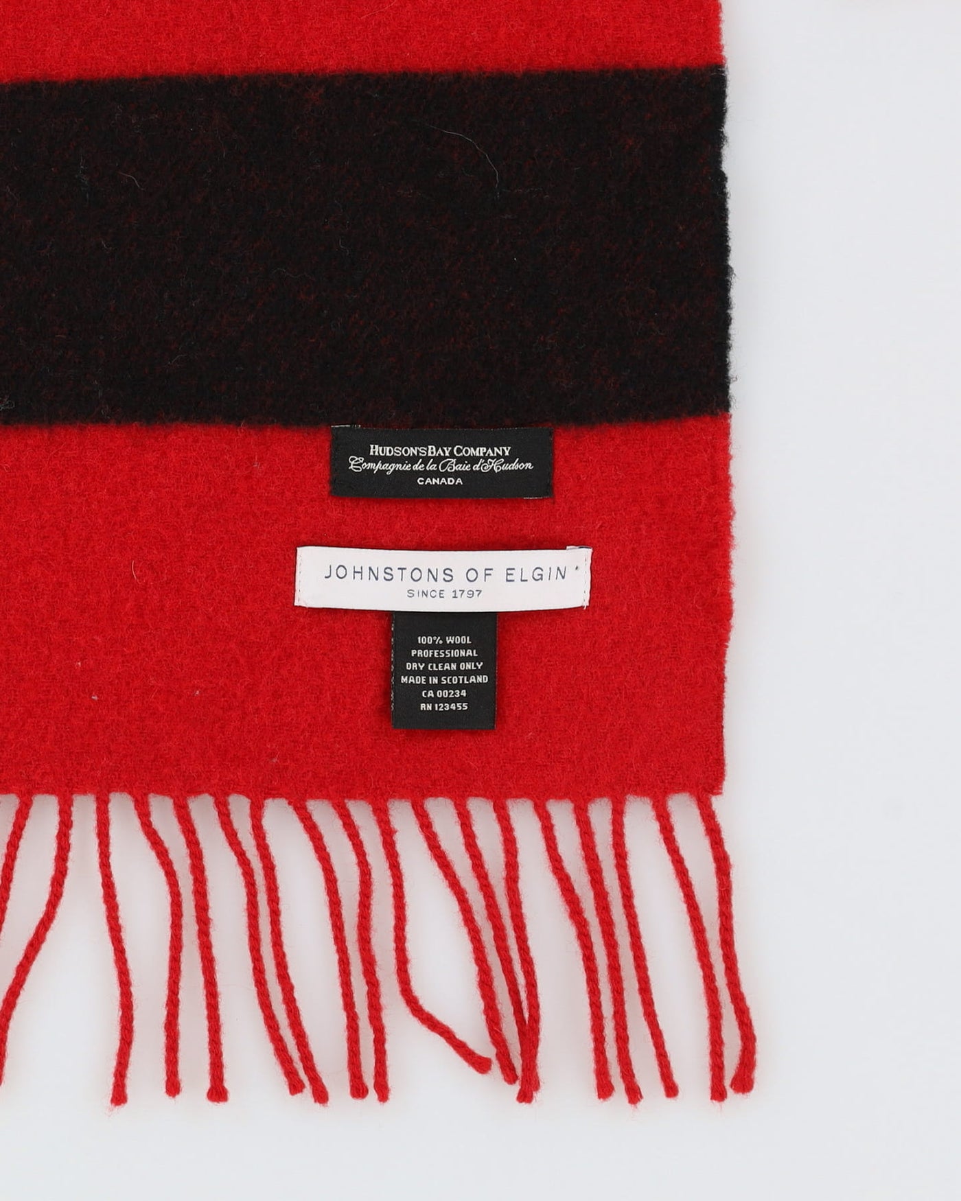 Hudson's Bay Company Red Wool Scarf