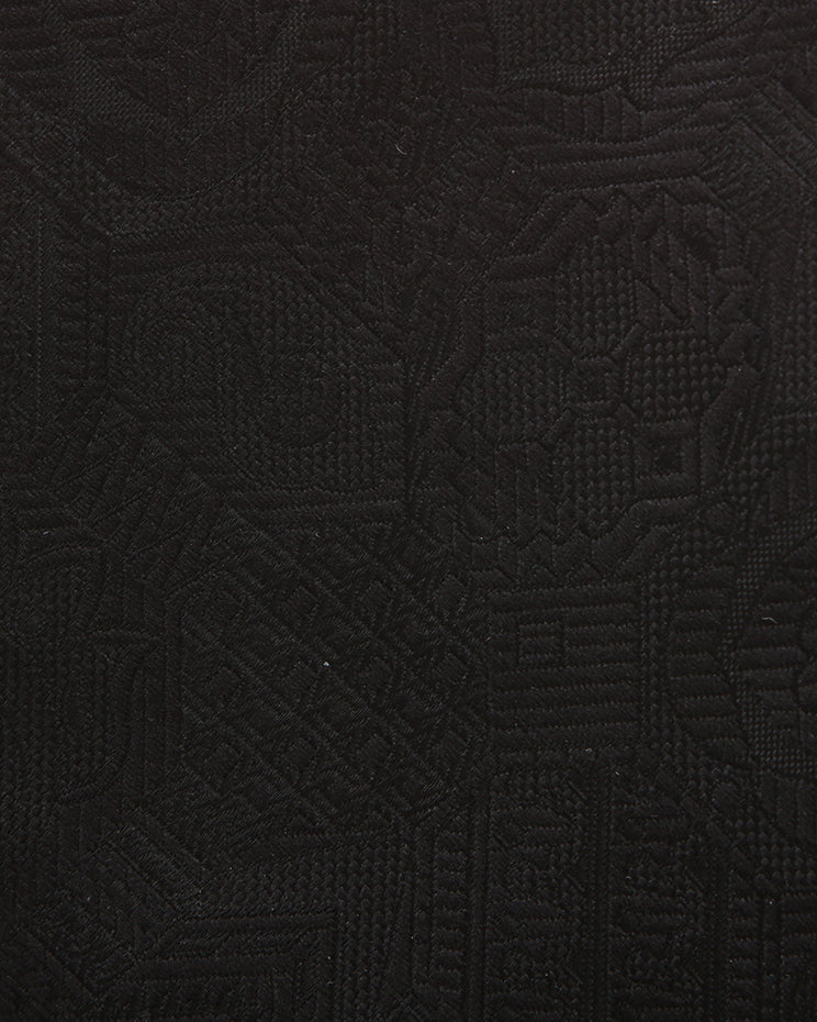 Vintage 70s Beefeater monochrome patterned silk tie