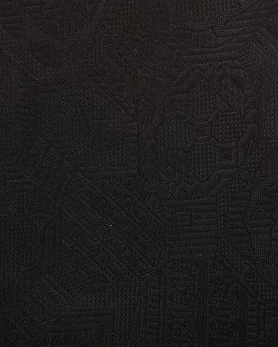 Vintage 70s Beefeater monochrome patterned silk tie
