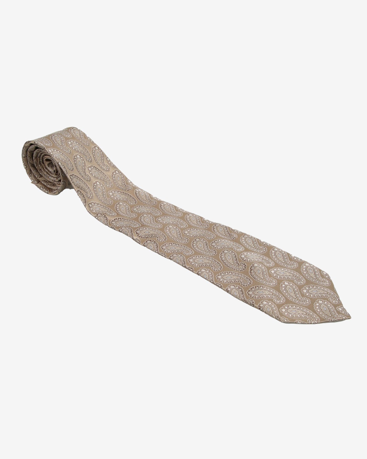 DKNY Repeat Pattern Paisley Silk Tie