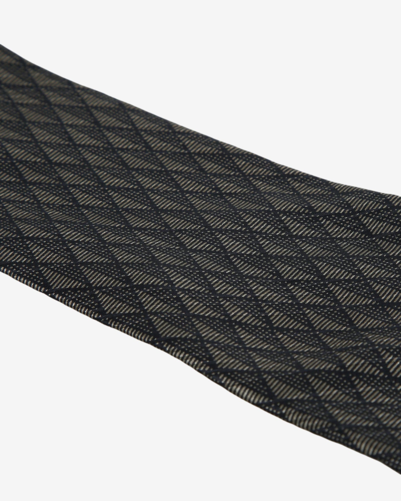 DKNY Repeat Pattern Black / Brown Silk Tie