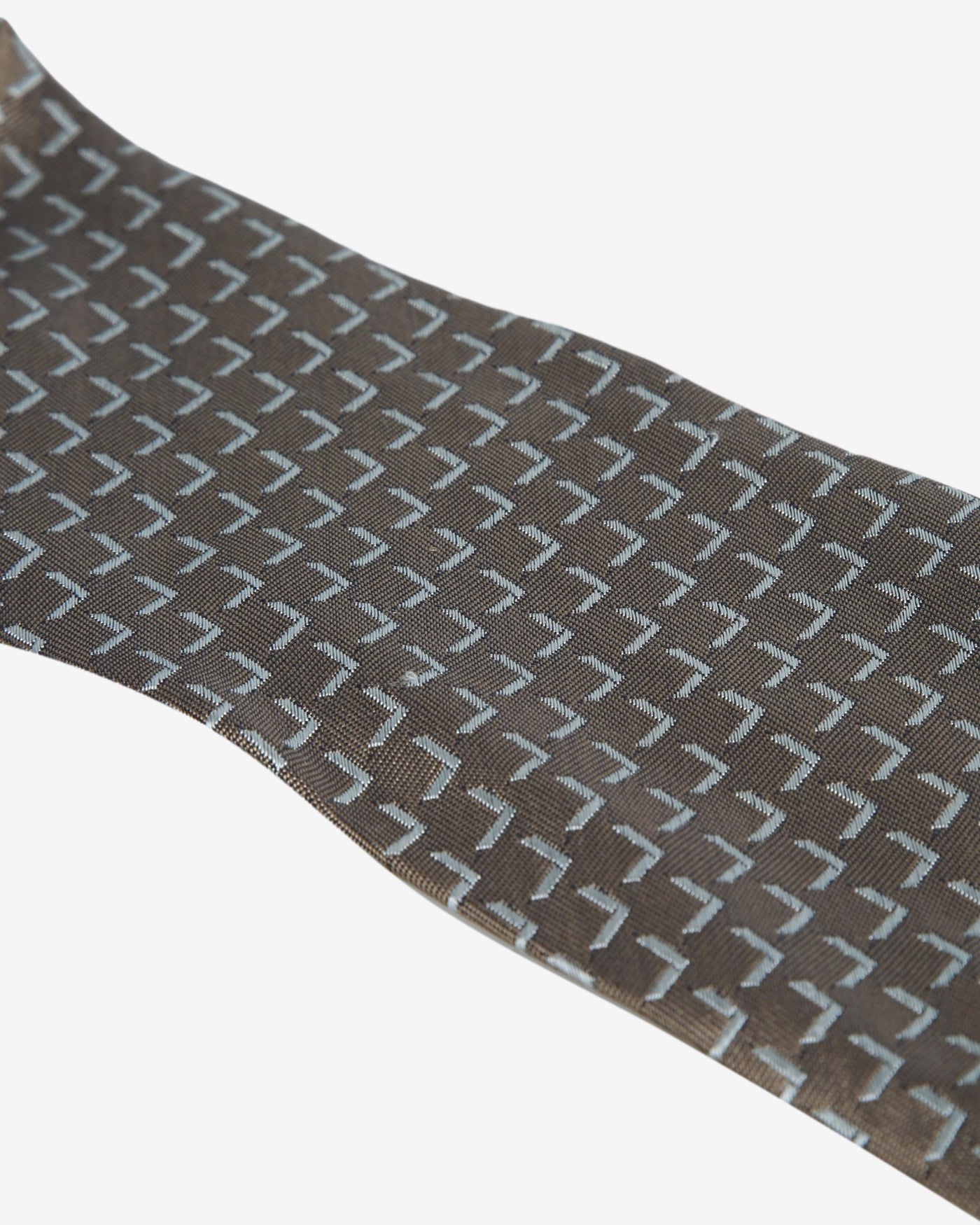 Emporio Armani Brown / White Patterned Tie