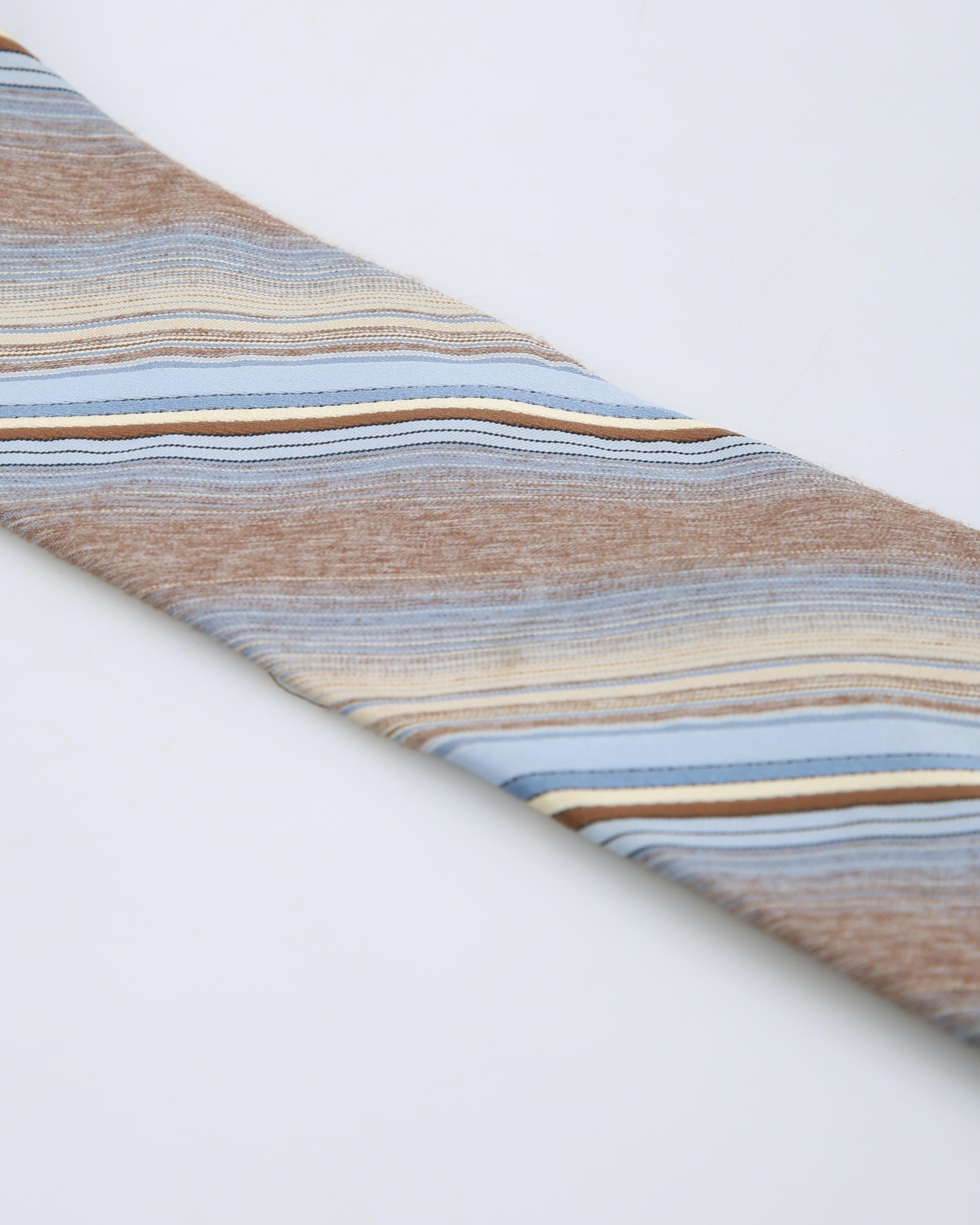 Vintage Christian Dior Striped Patterned Tie