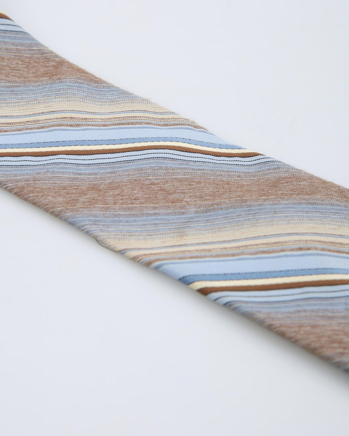 Vintage Christian Dior Striped Patterned Tie