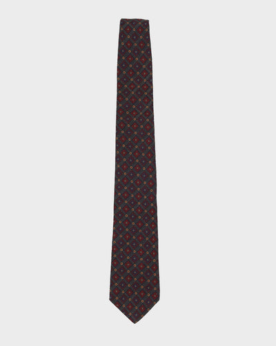 Vintage 90s Etro Grey Patterned Tie