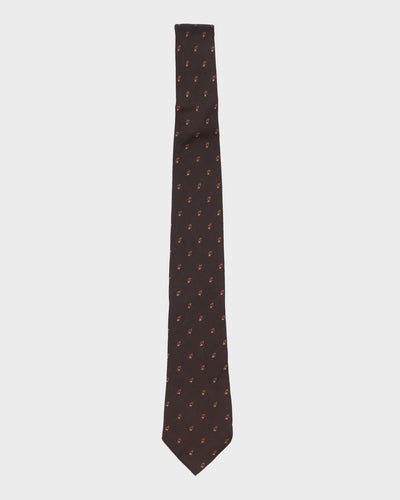 Liberty Brown Patterned Silk Tie