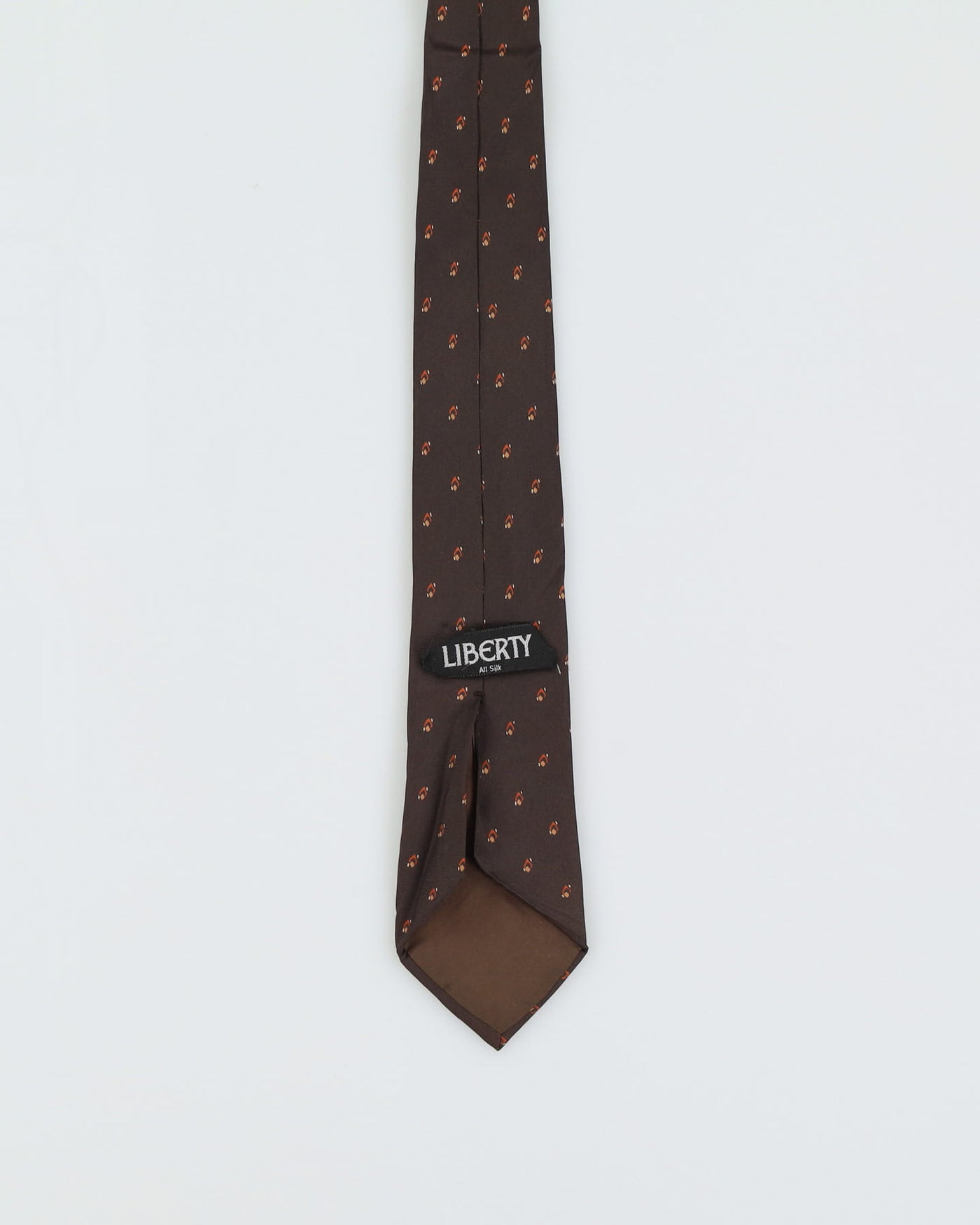 Liberty Brown Patterned Silk Tie
