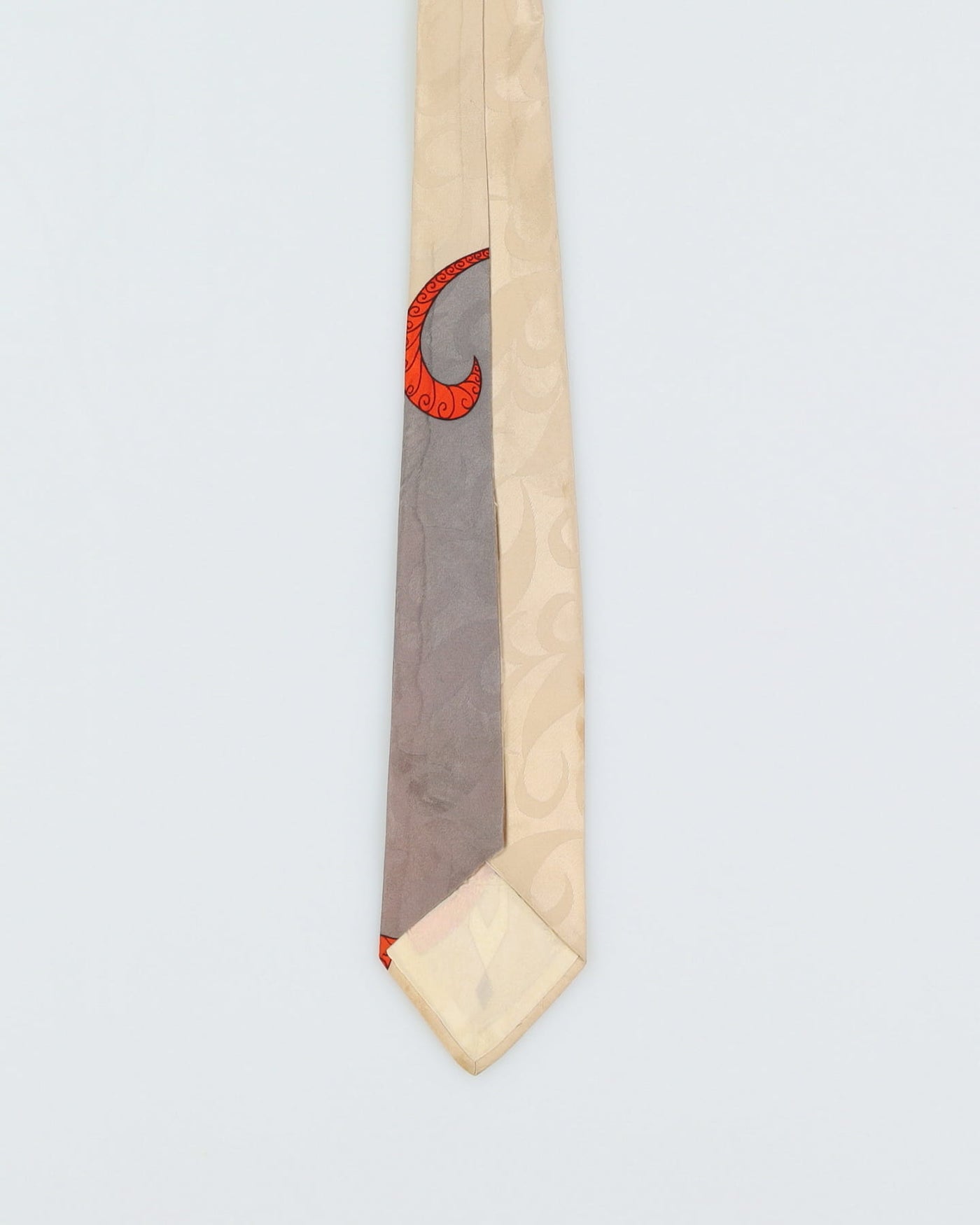 Vintage 30s / 40s Cream Patterned Tie