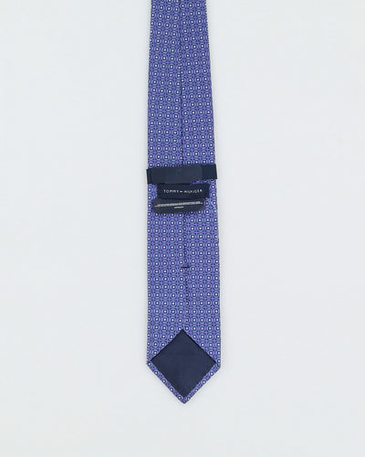 Tommy Hilfiger Blue Patterned Silk Tie