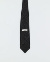 Giorgio Armani Black Patterned Silk Tie