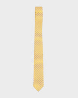 Salvatore Ferragamo Yellow Patterned Silk Tie